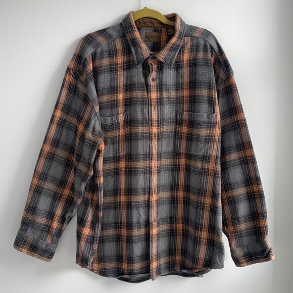 St. John's Bay Other - V VTG St Johns Bay Flannel Shirt Jacket Mens XXL Button Up Plaid Shacket